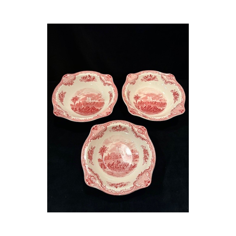 Johnson & Bros - Trio de plats creux en porcelaine anglaise