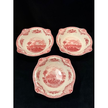 Johnson & Bros - Trio de plats creux en porcelaine anglaise