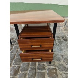 Bureau vintage Formica effet bois