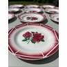 Digoin Sarreguemines - 8 assiettes plates modèle Cibon