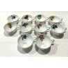 NBD Limoges -10 jolies tasses en porcelaine fine