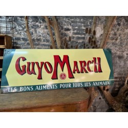 Ancien Plaque émaillée publicitaire "Guyo Marc'h"