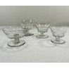 Baccarat - série de 4 coupes à champagne en cristal des années 1960