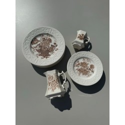 Crown & Devon - Service assiettes en porcelaine anglaise