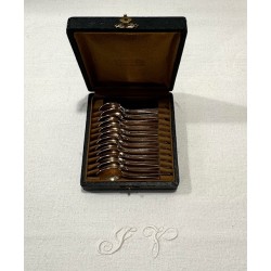 Christofle - Coffret de 12 cuillères à moka