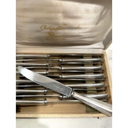 Christofle - Coffret de 12 couteaux de table