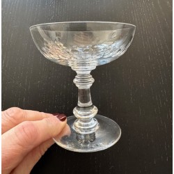 Années 40 - 8 coupes de champagne en cristal