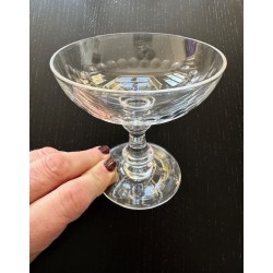 Années 40 - 8 coupes de champagne en cristal