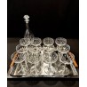 Service cristallerie 12 coupes et carafe assortie