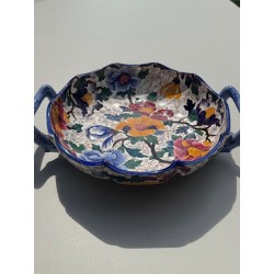 GIEN - Plat creux Melonnière modèle Mauves