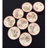 Sarreguemines - Assiettes à gâteau et tasses à café en faïence ancienne