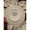 Sarreguemines - Assiettes à gâteau et tasses à café en faïence ancienne