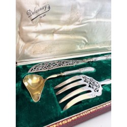 Coffret Couverts de Service à poisson XIXème