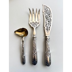 Coffret Couverts de Service à poisson XIXème