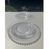 Lalique - Tête à Tête assiettes en cristal modèle Andlau