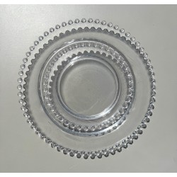 Lalique - Tête à Tête assiettes en cristal modèle Andlau