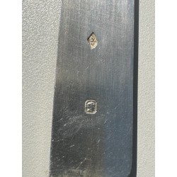 Puiforcat - Série de 6 couteaux lame argent manche ébène