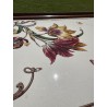 Plateau en faïence polychrome Art Nouveau