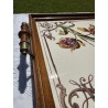 Plateau en faïence polychrome Art Nouveau