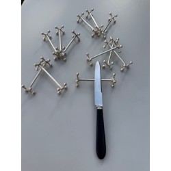 Christofle - 12 porte-couteau modèle 4 boules