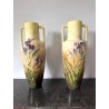 P. Perret Vallauris - 2 majestueux vases Art Nouveau
