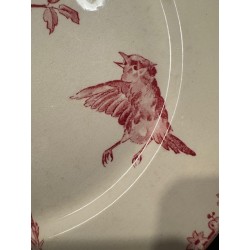 Sarreguemines - Assiettes Terre de fer modèle Favori Rose