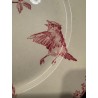 Sarreguemines - Assiettes Terre de fer modèle Favori Rose