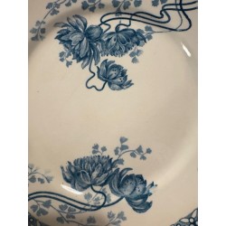 Sarreguemines - 8 assiettes terre de fer modèle Royat
