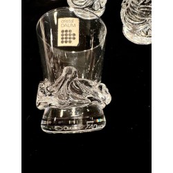 Daum - 9 verres à shot digestif en cristal