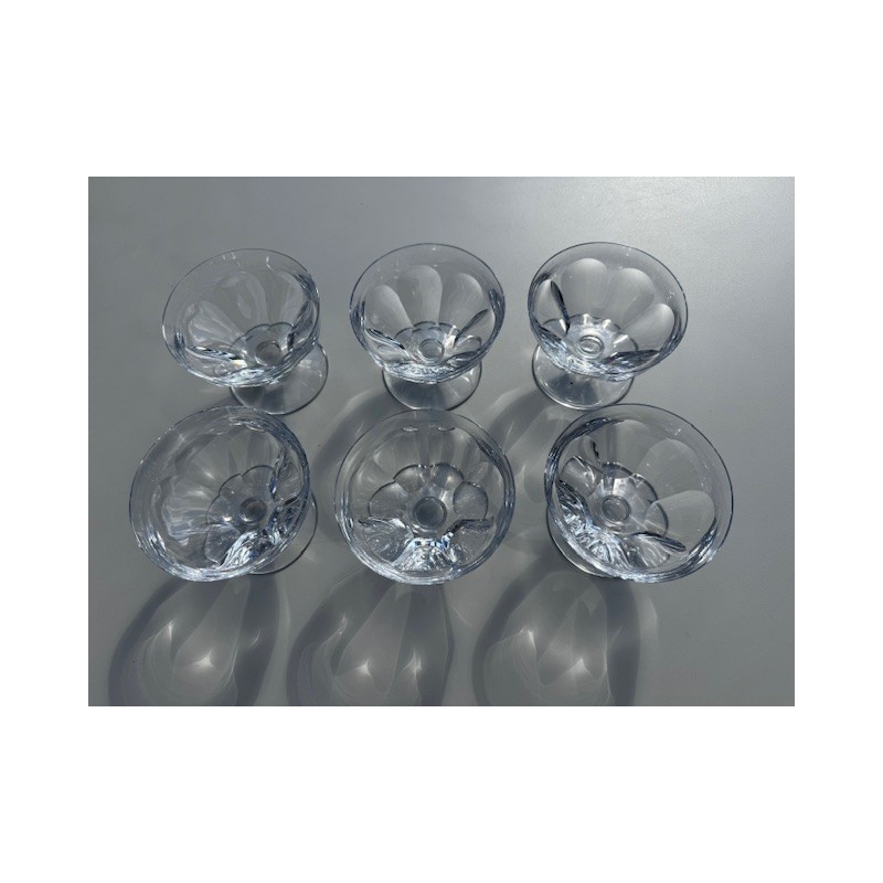 Baccarat - 6 coupes en cristal modèle Talleyrand