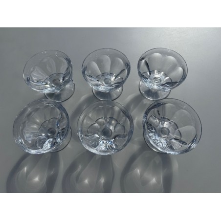 Baccarat - 6 coupes en cristal modèle Talleyrand