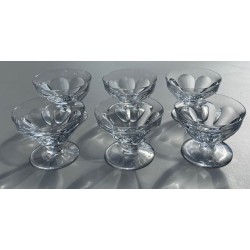 Baccarat - 6 coupes en cristal modèle Talleyrand