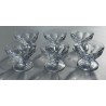 Baccarat - 6 coupes en cristal modèle Talleyrand
