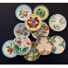 Collection - Assiettes en barbotine fleurs & fruits