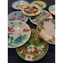 Collection - Assiettes en barbotine fleurs & fruits
