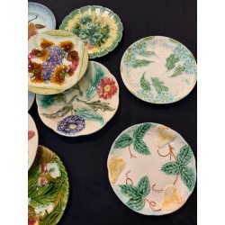Collection - Assiettes en barbotine fleurs & fruits