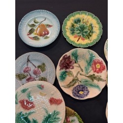 Collection - Assiettes en barbotine fleurs & fruits