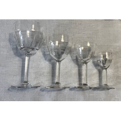 Service cristallerie Art déco 40 pièces