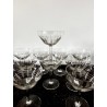 Service de 12 coupes à champagne en cristal