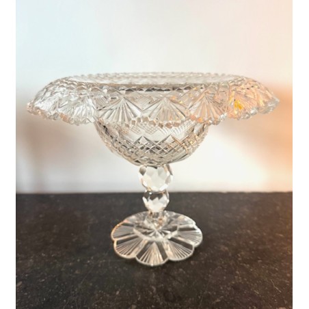 Compotier en cristal taillé