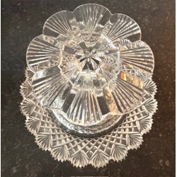 Compotier en cristal taillé