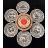 Gien- Série de 6 assiettes Rébus