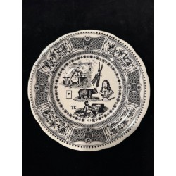 Gien- Série de 6 assiettes Rébus