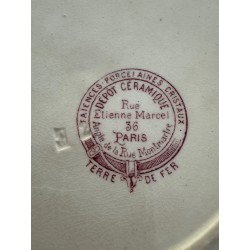 Terre de Fer - Complet service en faïence vieux rose