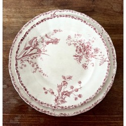 Terre de Fer - Complet service en faïence vieux rose