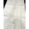 Linge ancien - Drap en lin blanc sans monogramme