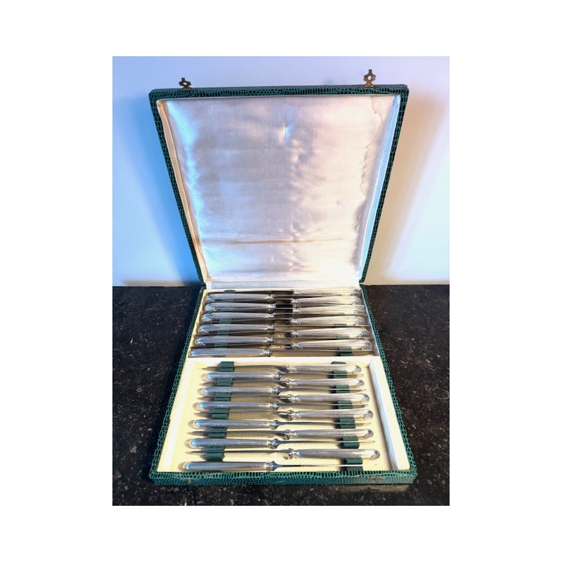 Ravinet d'enfert - Coffret 24 couteaux manche Argent