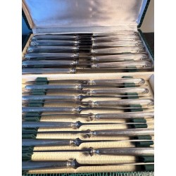 Ravinet d'enfert - Coffret 24 couteaux manche Argent