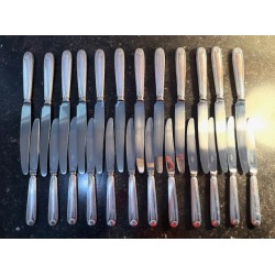 Ravinet d'enfert - Coffret 24 couteaux manche Argent