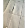 Linge ancien - Drap et paire de taies en lin blanc